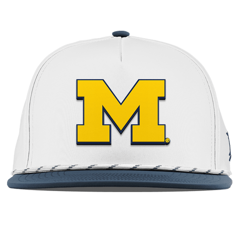 University of Michigan "Michigan Block" Flat 5 Panel Rope White/Orion