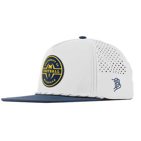 University of Michigan "Michigan Football Legacy" Flat 5 Panel Rope White/Orion