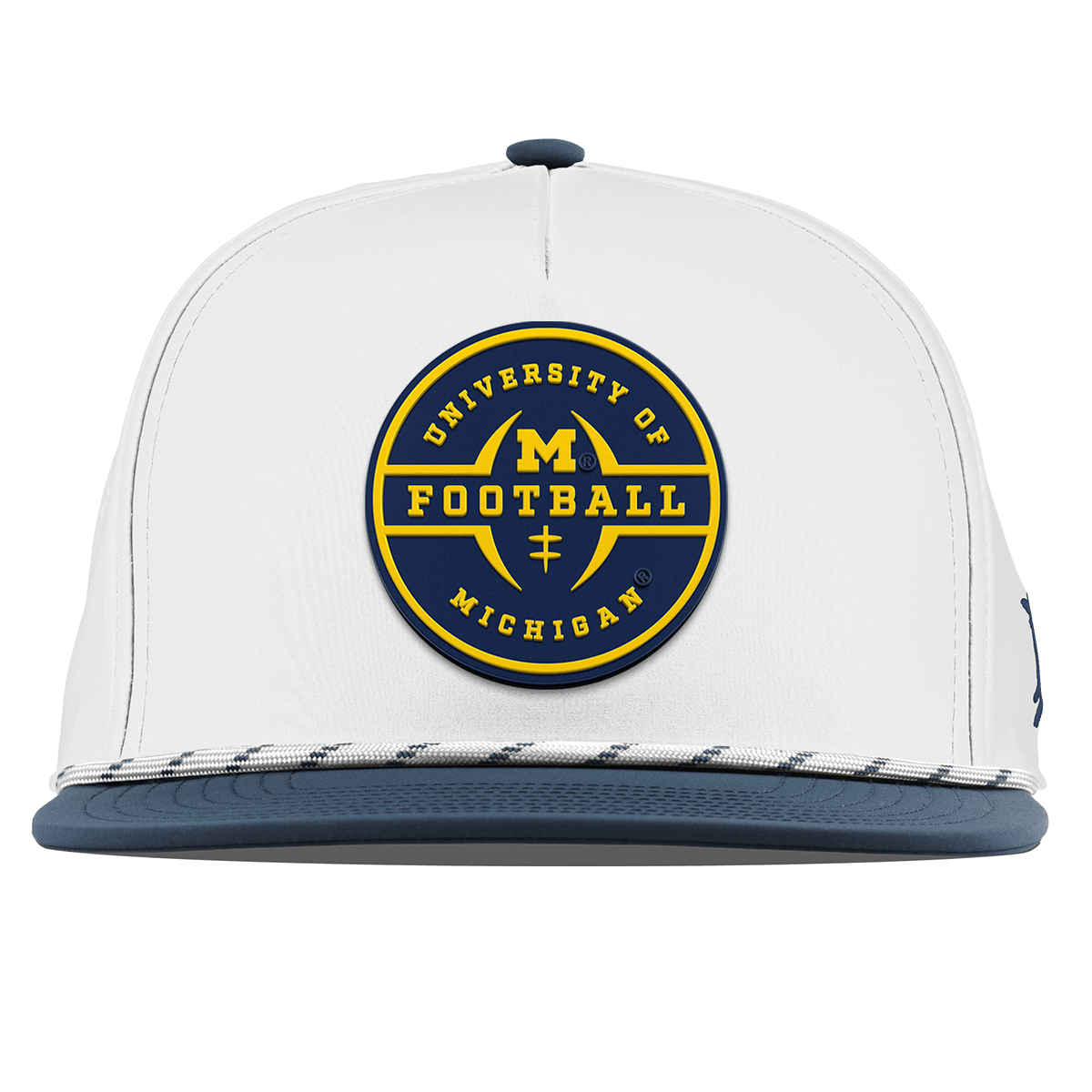 University of Michigan "Michigan Football Legacy" Flat 5 Panel Rope White/Orion