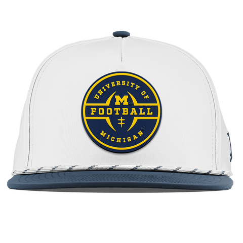 University of Michigan "Michigan Football Legacy" Flat 5 Panel Rope White/Orion