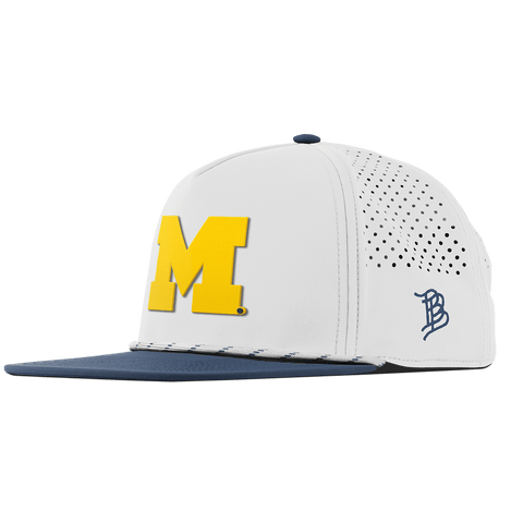 University of Michigan "Michigan Gold Block" Flat 5 Panel Rope White/Orion
