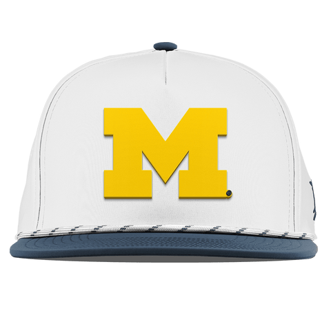 University of Michigan "Michigan Gold Block" Flat 5 Panel Rope White/Orion