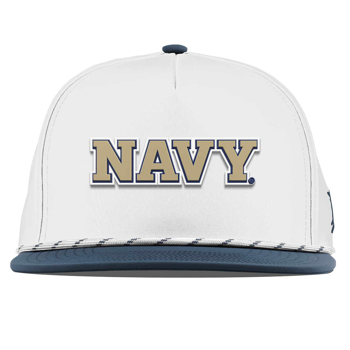 United States Naval Academy "Naval Academy Block" Flat 5 Panel Rope White/Orion