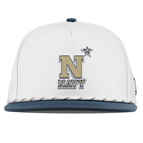 United States Naval Academy "Naval Academy Team Logo Gold" Flat 5 Panel Rope White/Orion