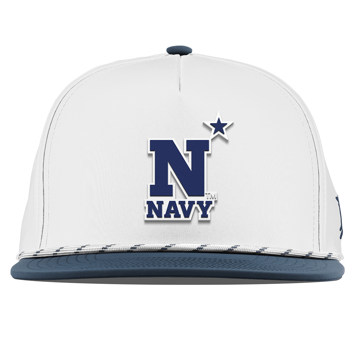 United States Naval Academy "Naval Academy Team Logo Navy" Flat 5 Panel Rope White/Orion