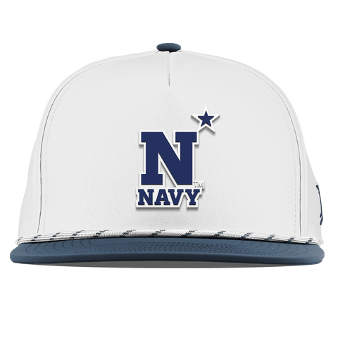 United States Naval Academy "Naval Academy Team Logo Navy" Flat 5 Panel Rope White/Orion