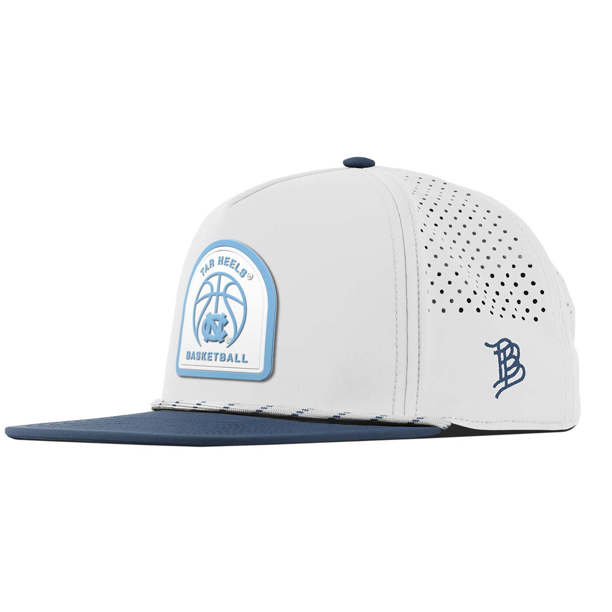 University of North Carolina "North Carolina Basketball" Flat 5 Panel Rope White/Orion