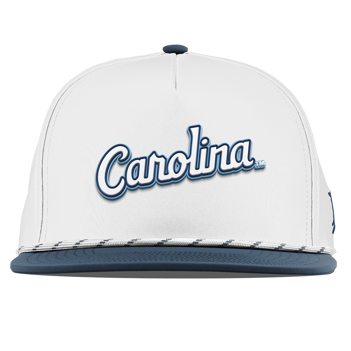 University of North Carolina "North Carolina Script" Flat 5 Panel Rope White/Orion