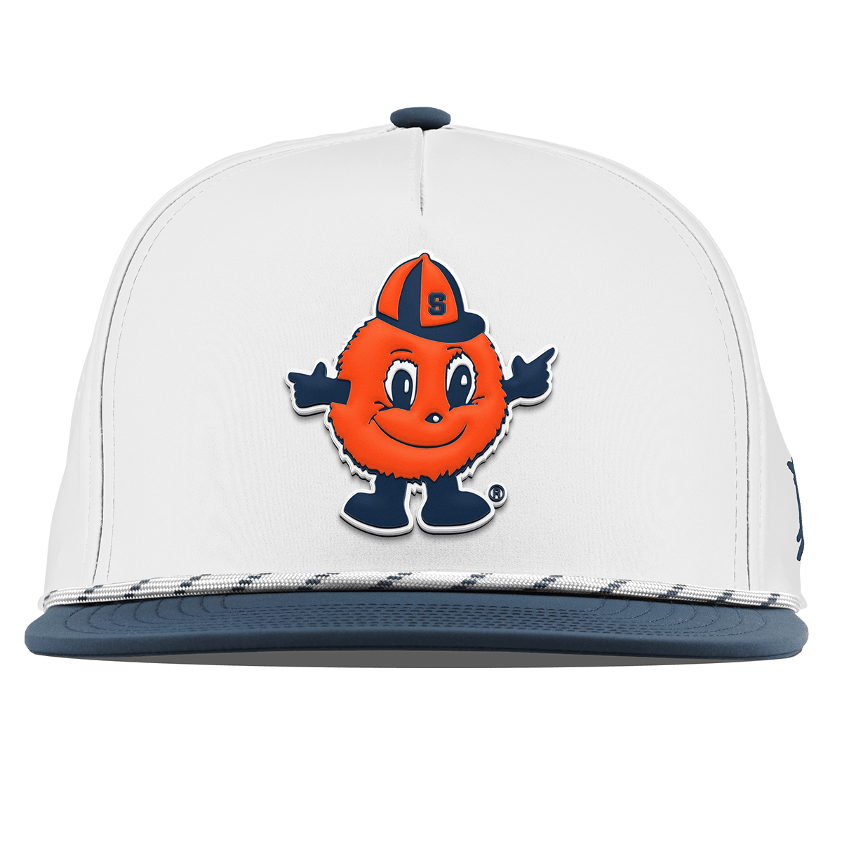 Syracuse University "Otto The Orange" Flat 5 Panel Rope White/Orion