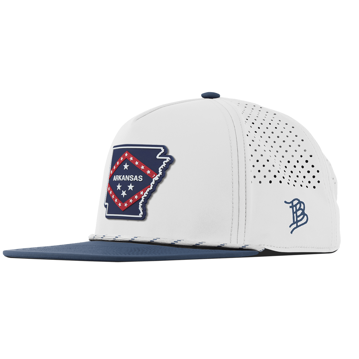 Arkansas Patriot Series Flat 5 Panel Rope White/Orion