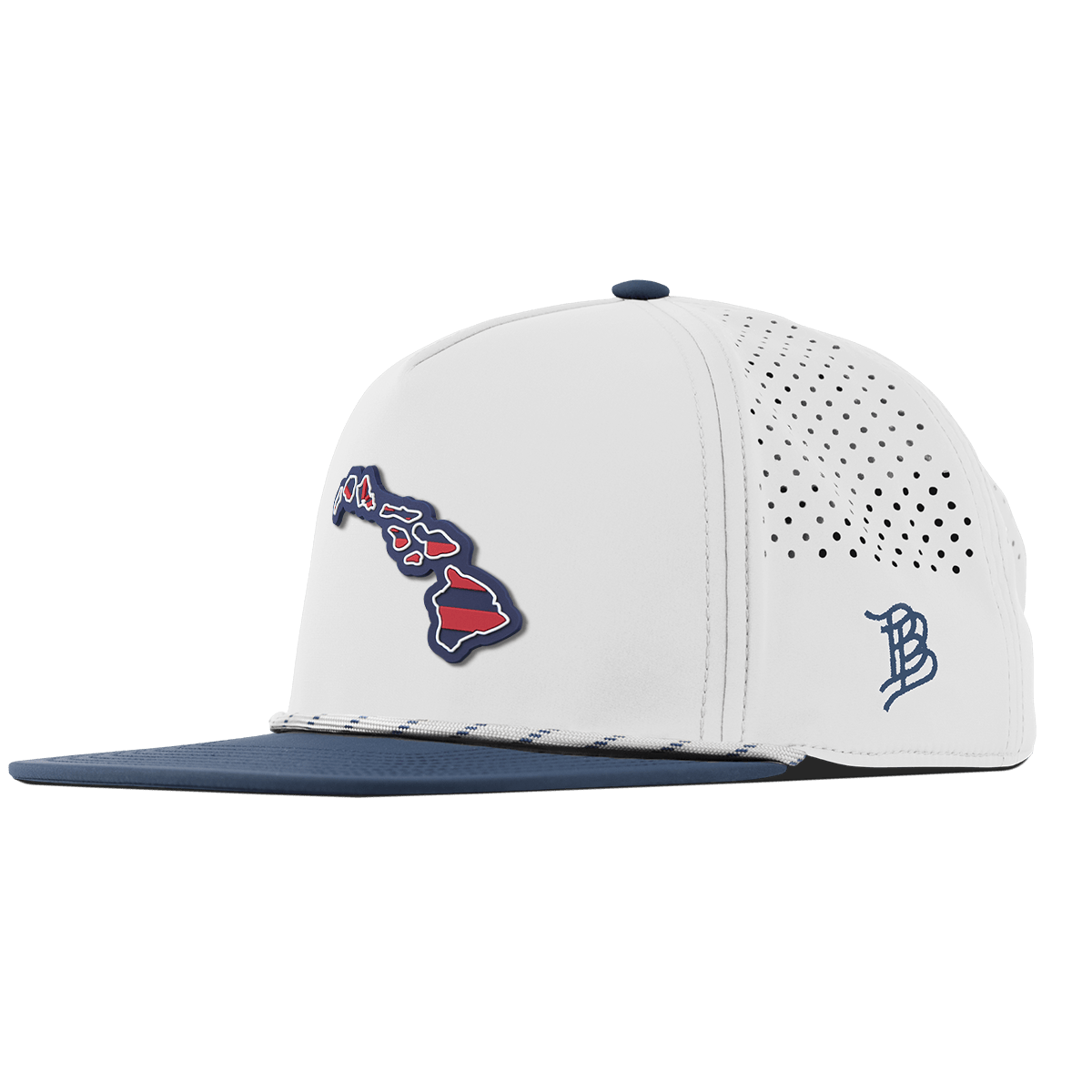 Hawaii Patriot Series Flat 5 Panel Rope White/Orion