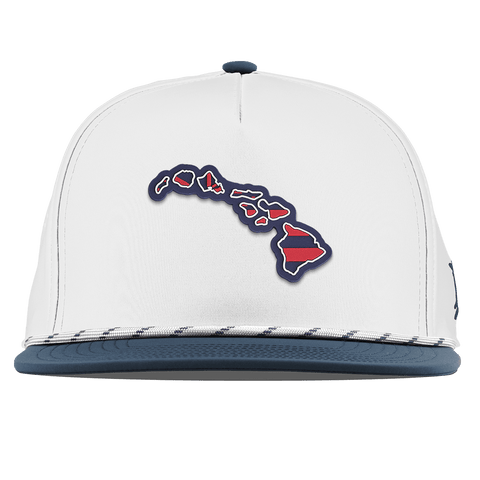 Hawaii Patriot Series Flat 5 Panel Rope White/Orion