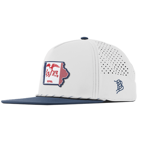 Iowa Patriot Series Flat 5 Panel Rope White/Orion