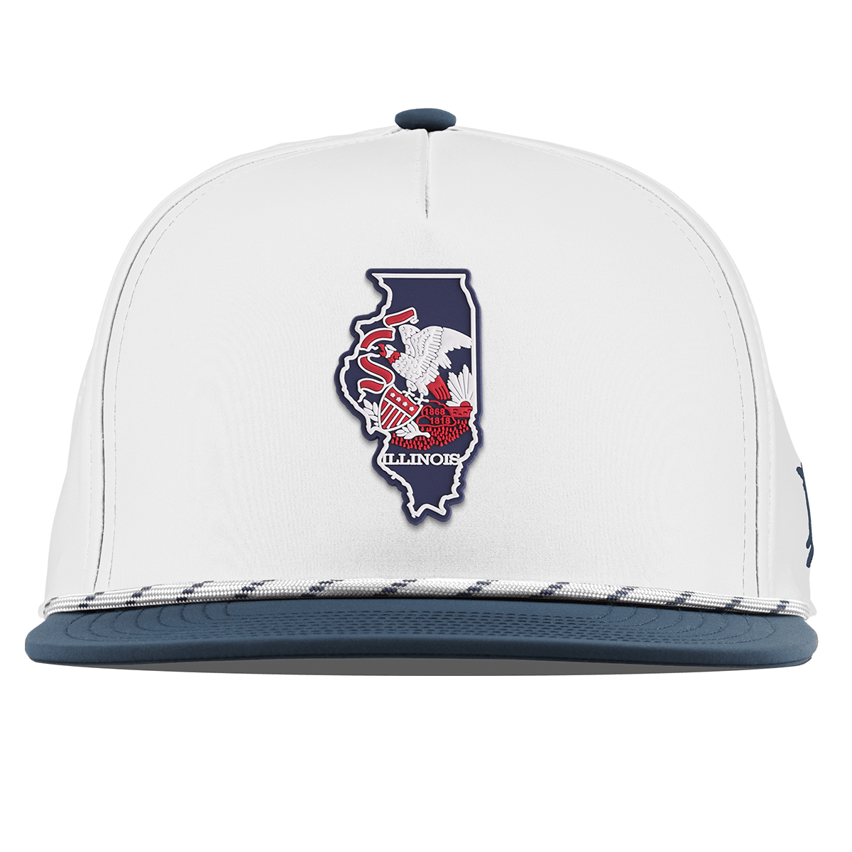 Illinois Patriot Series Flat 5 Panel Rope White/Orion