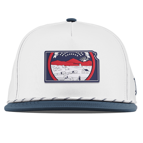 Kansas Patriot Series Flat 5 Panel Rope White/Orion