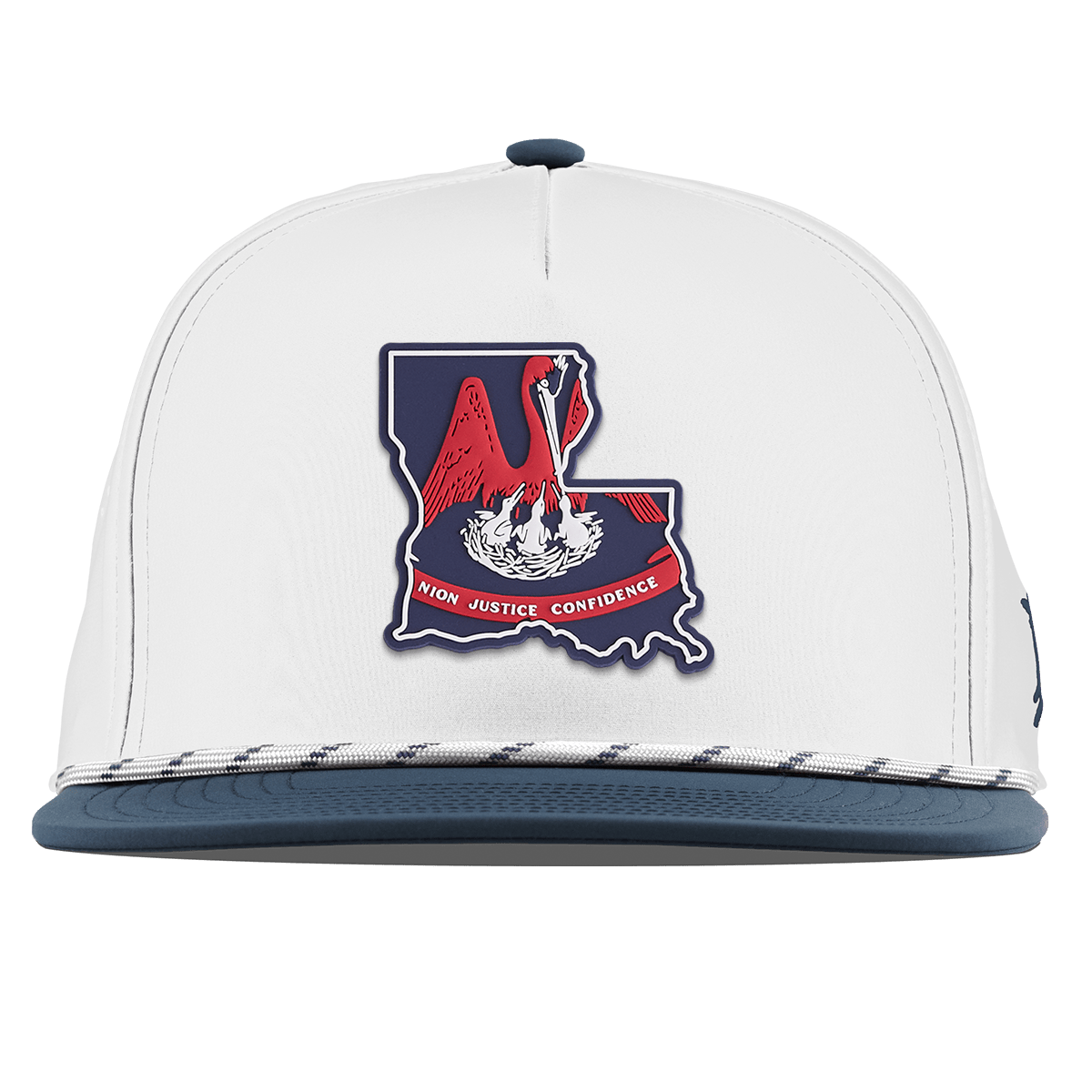 Louisiana Patriot Series Flat 5 Panel Rope White/Orion