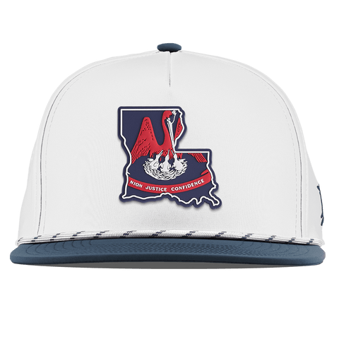 Louisiana Patriot Series Flat 5 Panel Rope White/Orion