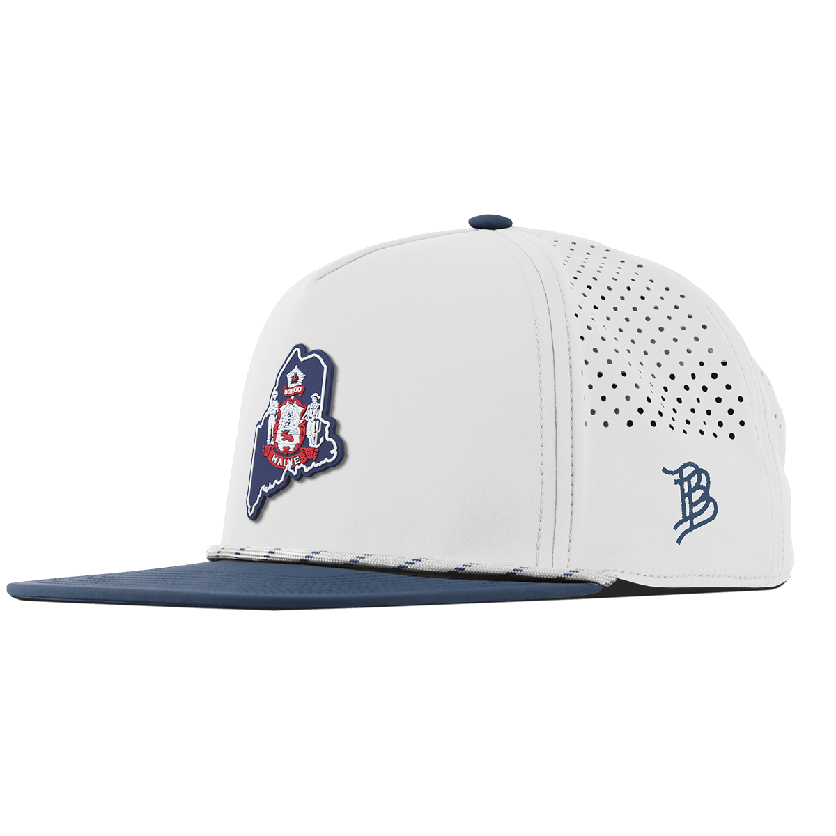 Maine Patriot Series Flat 5 Panel Rope White/Orion