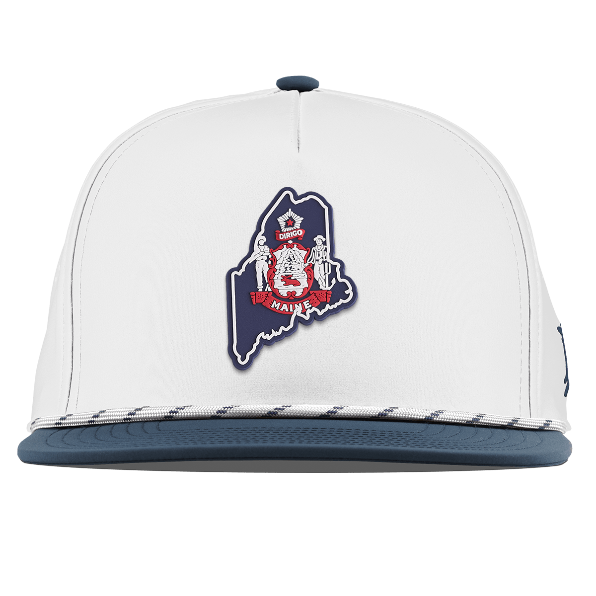 Maine Patriot Series Flat 5 Panel Rope White/Orion