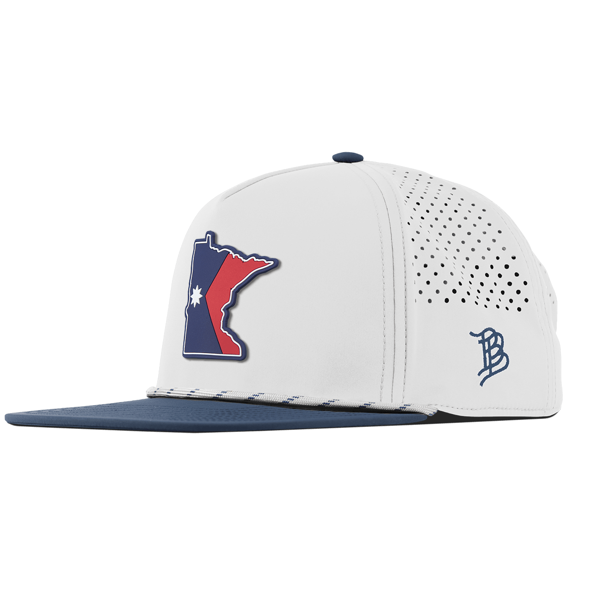 Minnesota Patriot Series Flat 5 Panel Rope White/Orion