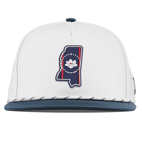 Mississippi Patriot Series Flat 5 Panel Rope White/Orion