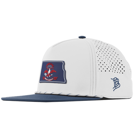 North Dakota Patriot Series Flat 5 Panel Rope White/Orion