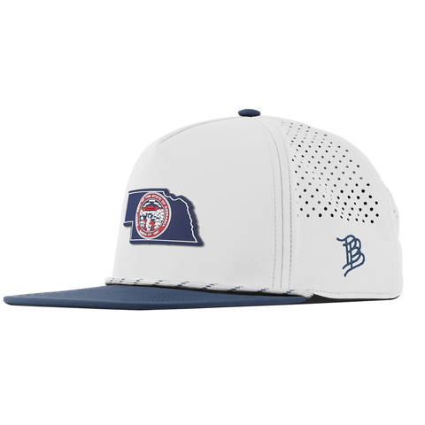 Nebraska Patriot Series Flat 5 Panel Rope White/Orion
