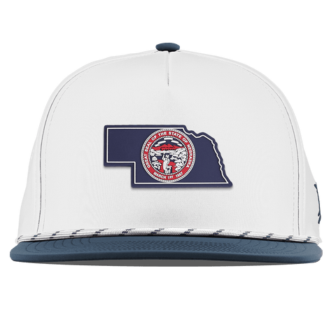 Nebraska Patriot Series Flat 5 Panel Rope White/Orion