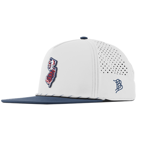 New Jersey Patriot Series Flat 5 Panel Rope White/Orion