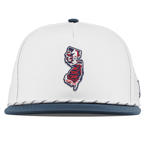 New Jersey Patriot Series Flat 5 Panel Rope White/Orion
