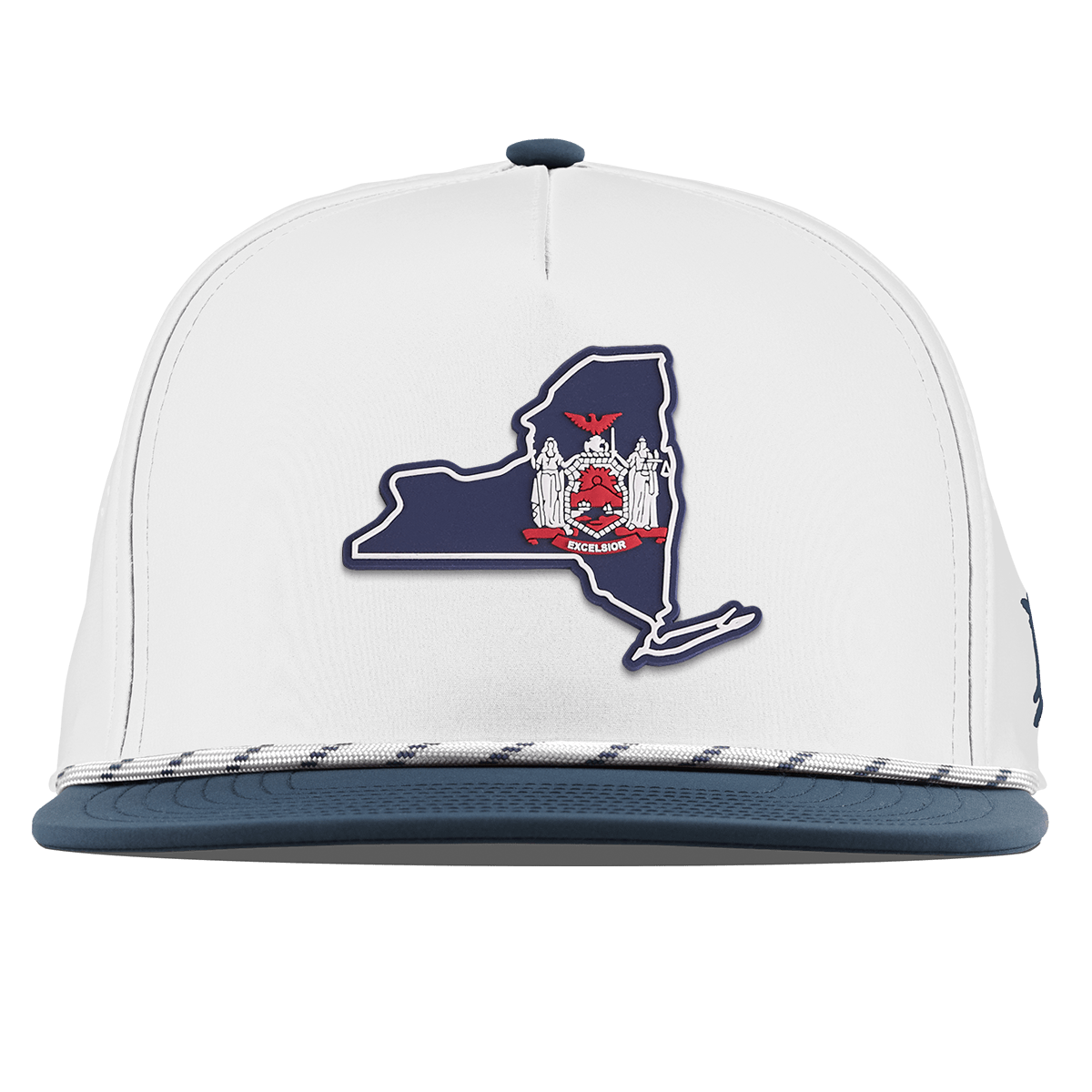 New York Patriot Series Flat 5 Panel Rope White/Orion