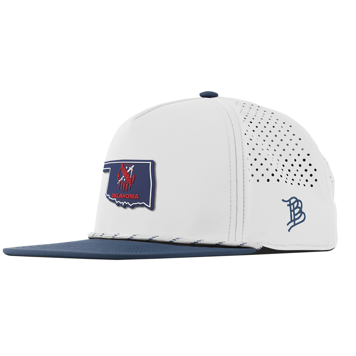 Oklahoma Patriot Series Flat 5 Panel Rope White/Orion