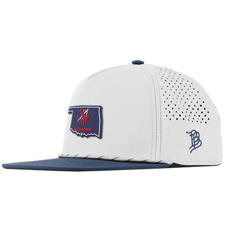 Oklahoma Patriot Series Flat 5 Panel Rope White/Orion