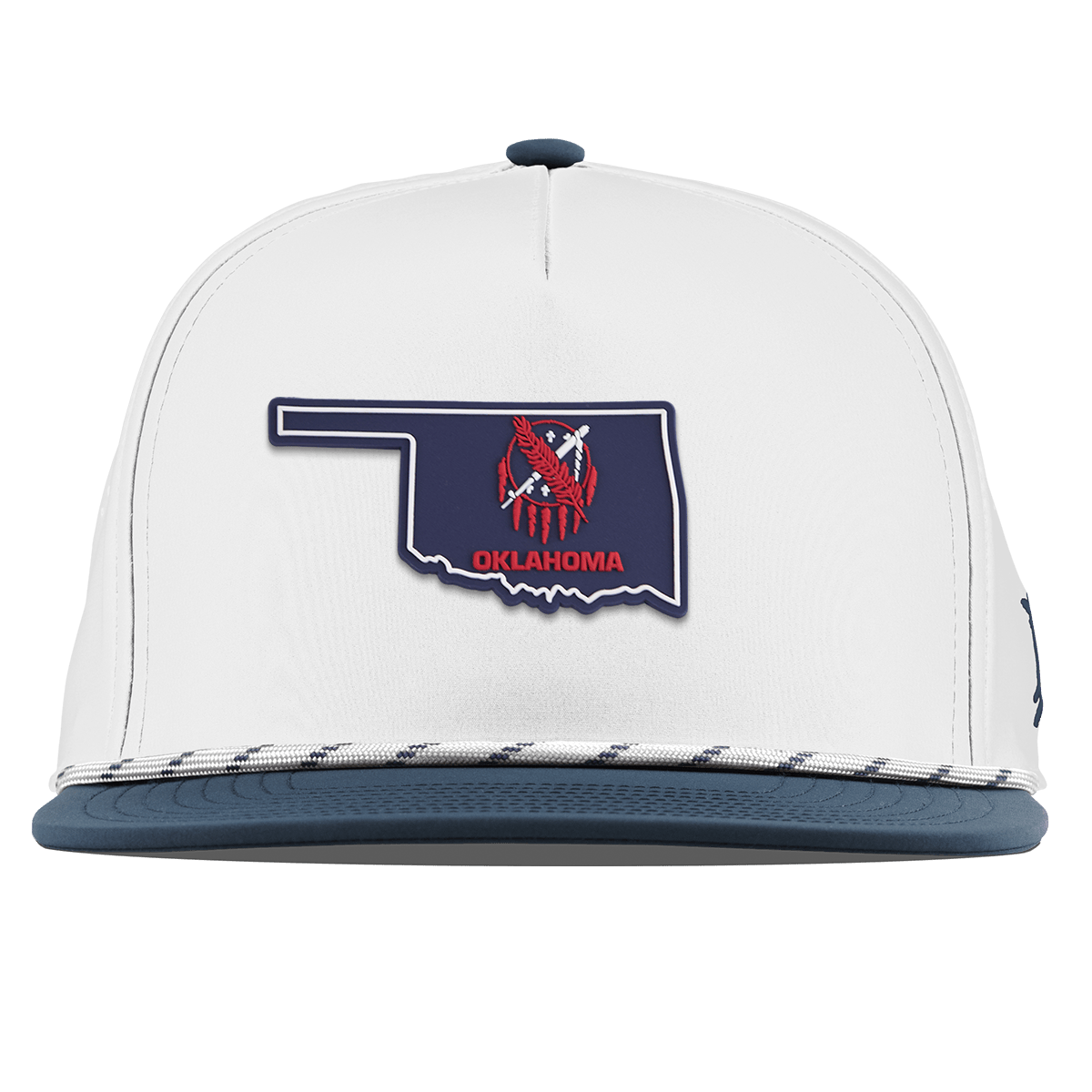 Oklahoma Patriot Series Flat 5 Panel Rope White/Orion