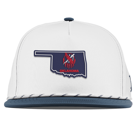 Oklahoma Patriot Series Flat 5 Panel Rope White/Orion