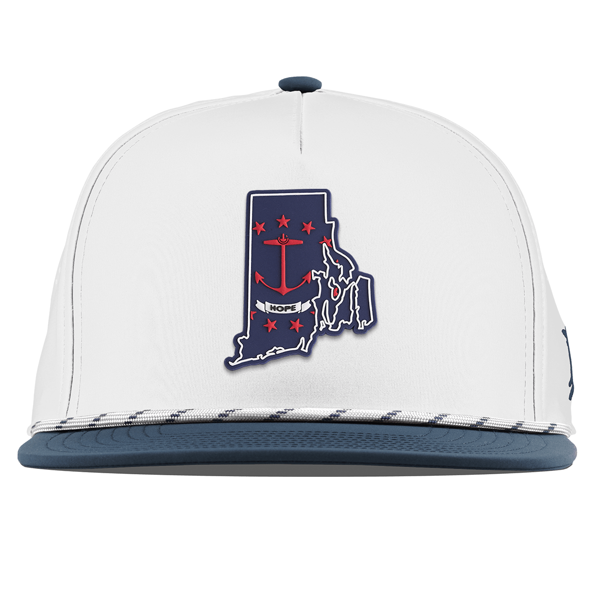 Rhode Island Patriot Series Flat 5 Panel Rope White/Orion