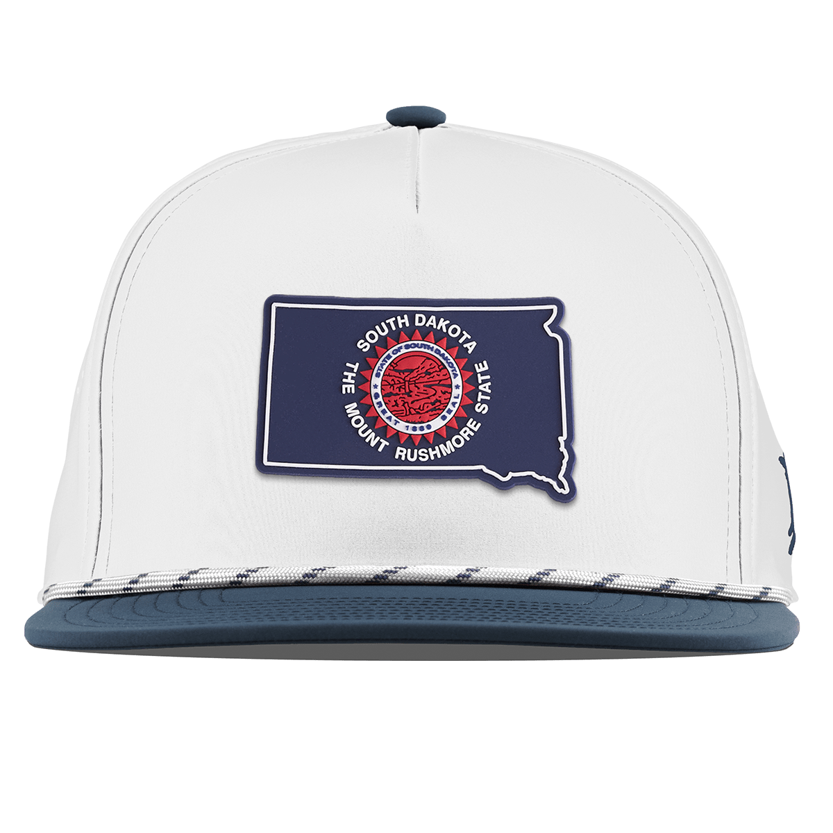 South Dakota Patriot Series Flat 5 Panel Rope White/Orion
