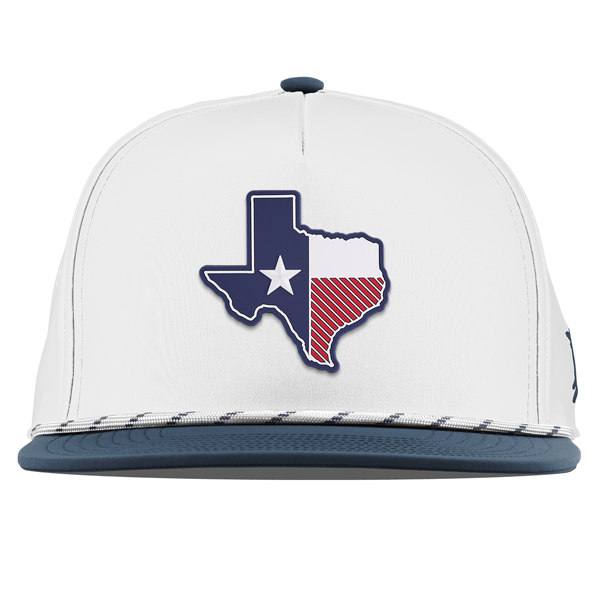 Texas Patriot Series Flat 5 Panel Rope White/Orion