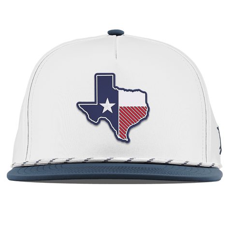 Texas Patriot Series Flat 5 Panel Rope White/Orion