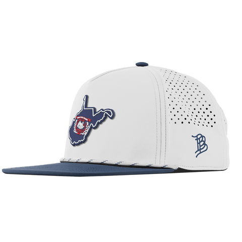 West Virginia Patriot Series Flat 5 Panel Rope White/Orion