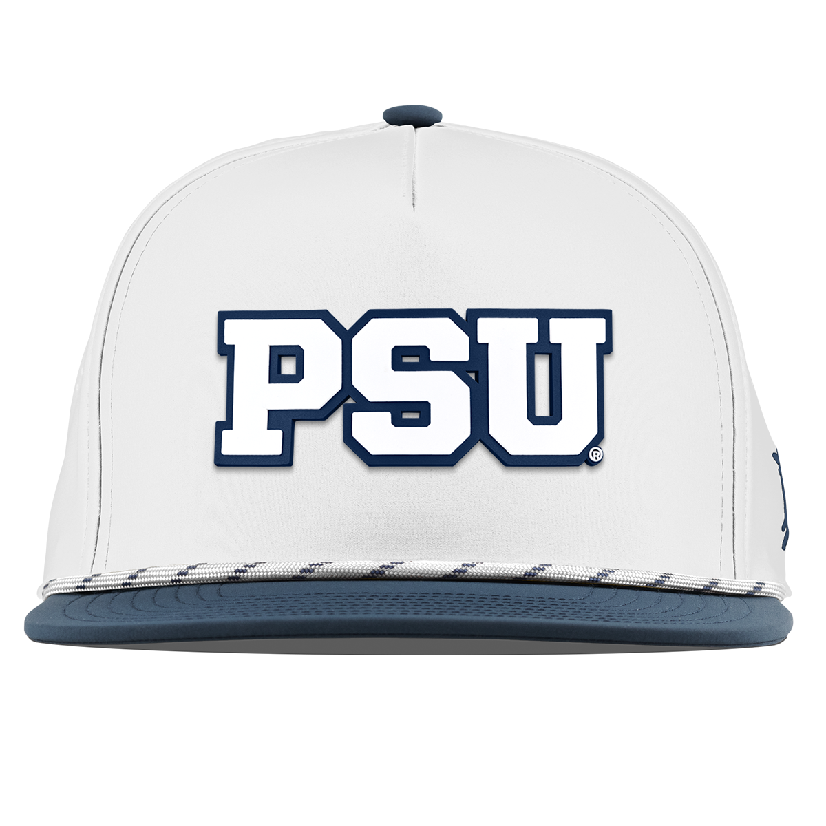 Pennsylvania State University "Penn State Block" Flat 5 Panel Rope White/Orion