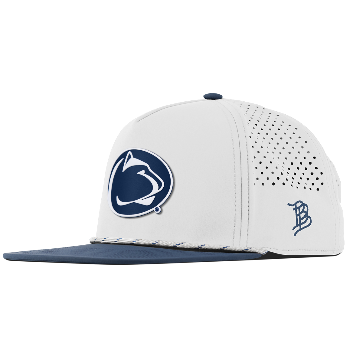 Pennsylvania State University "Penn State Team Logo" Flat 5 Panel Rope White/Orion