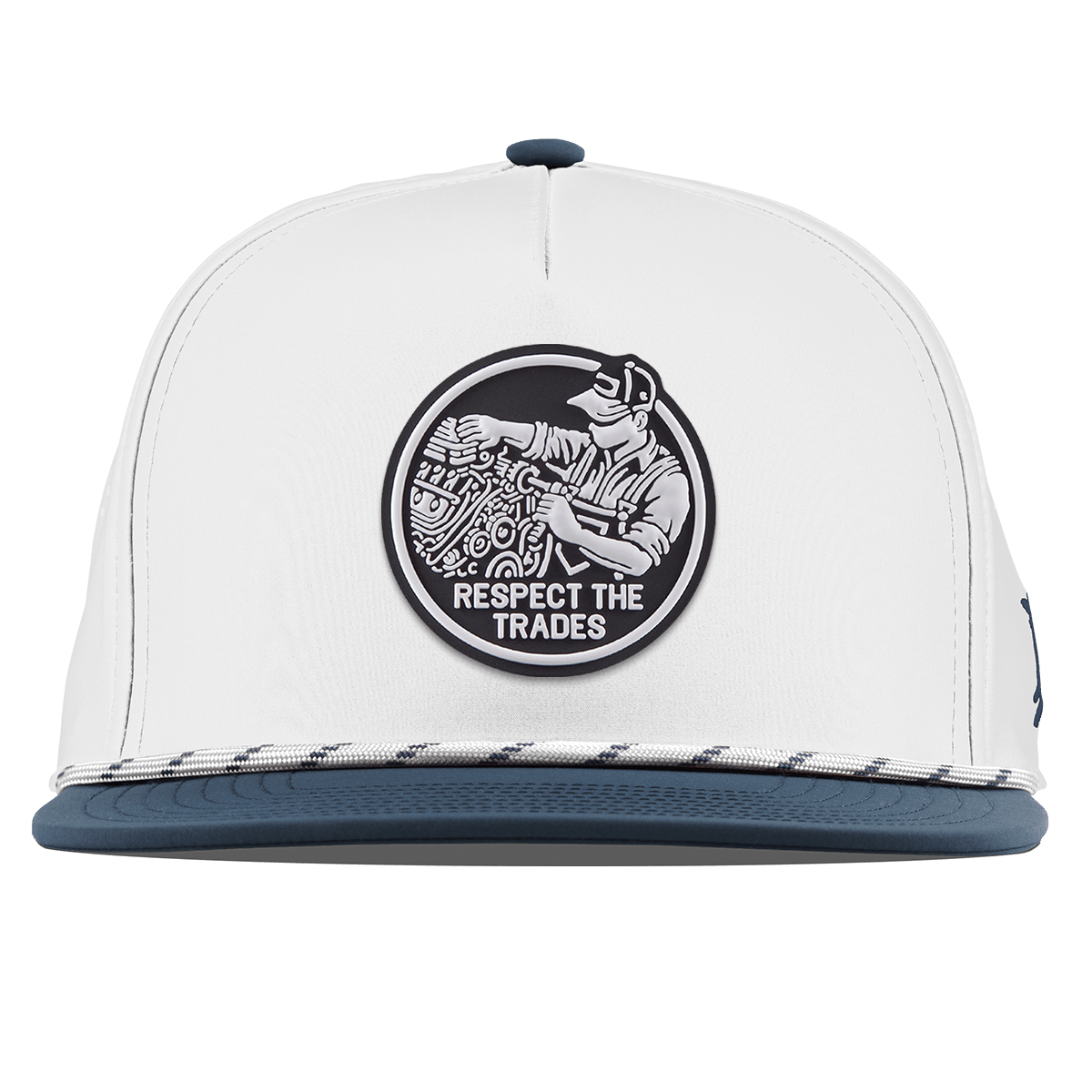 Respect The Trades Mechanic Flat 5 Panel Rope White/Orion