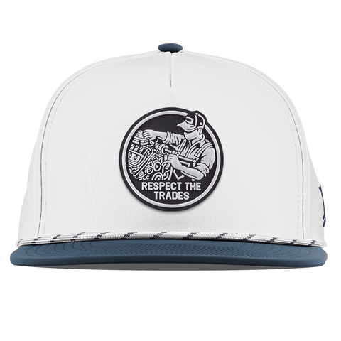 Respect The Trades Mechanic Flat 5 Panel Rope White/Orion