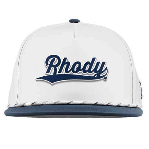 University of Rhode Island "Rhody Script" Flat 5 Panel Rope White/Orion