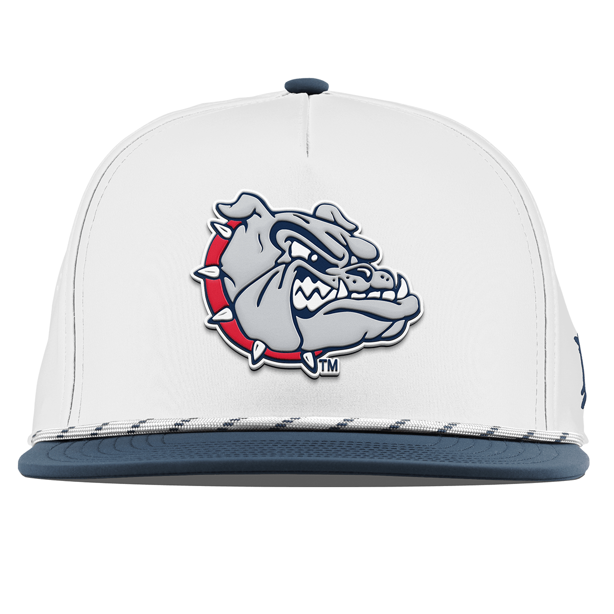 Gonzaga University "Spike The Bulldog" Flat 5 Panel Rope White/Orion