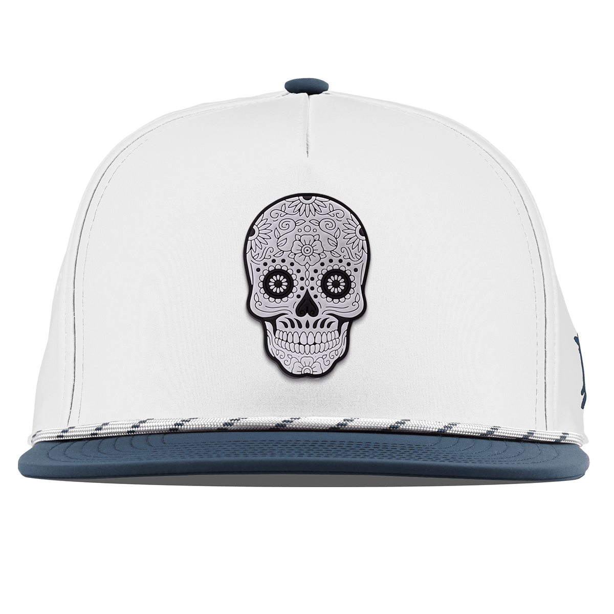 Sugar Skull PVC Flat 5 Panel Rope White/Orion