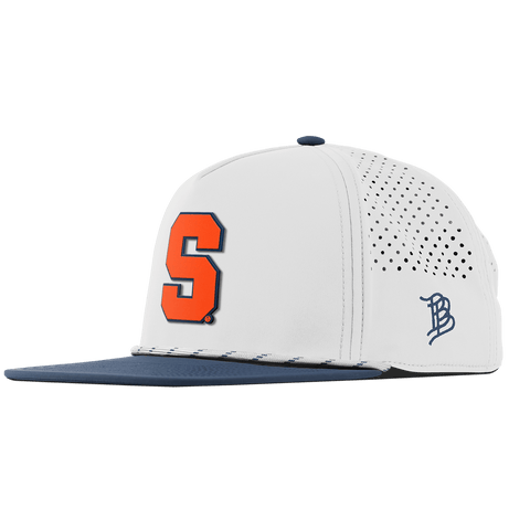 Syracuse University "Syracuse Orange Block" Flat 5 Panel Rope White/Orion