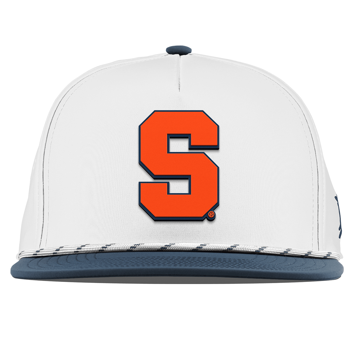 Syracuse University "Syracuse Orange Block" Flat 5 Panel Rope White/Orion