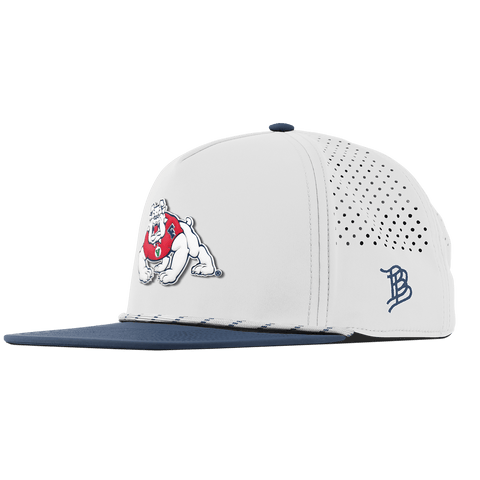 Fresno State University "TimeOut The Bulldog" Flat 5 Panel Rope White/Orion